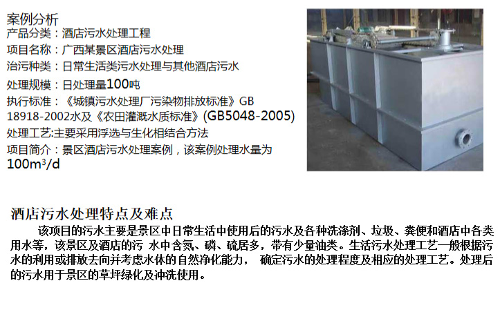 酒店汙水處理工程(圖2)